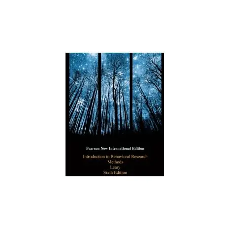 Betrouwbaar Introduction to behavioral research methods 6th ed