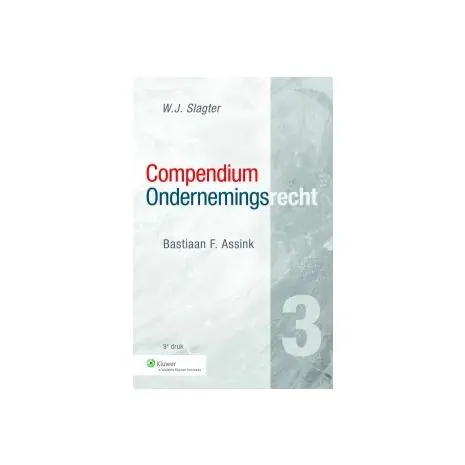 Merkproduct Compendium ondernemingsrecht 9e herz. dr