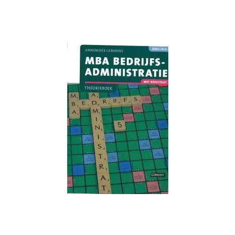 Beperkt Aanbod MBA bedrijfsadministratie 3e dr : Theorieboek