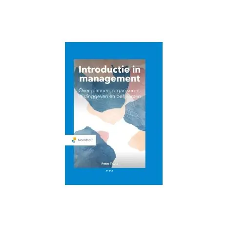 Rechtstreeks Van De Fabrikant Introductie in management 4e dr
