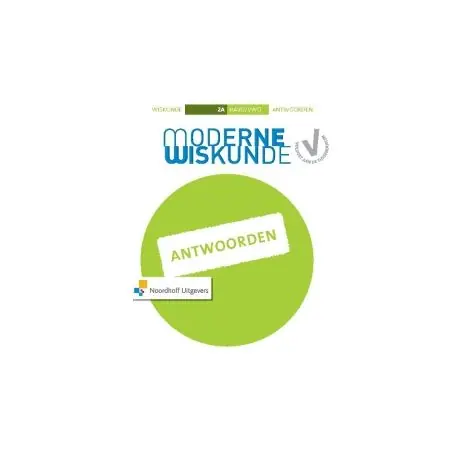 Actieprijs Moderne wiskunde 10e ed : 2 havo A : Antwoordenboek