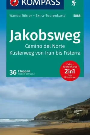 Weekendaanbieding Wandelgids 5885 Kompass Wanderführer Jakobsweg | Kompass (9783991541813)