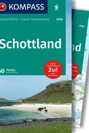 Aanbieding Wandelgids 5990 Kompass Wanderführer Schottland - an den Küsten und in den Highlands - Schotland | Kompass (9783991542148)