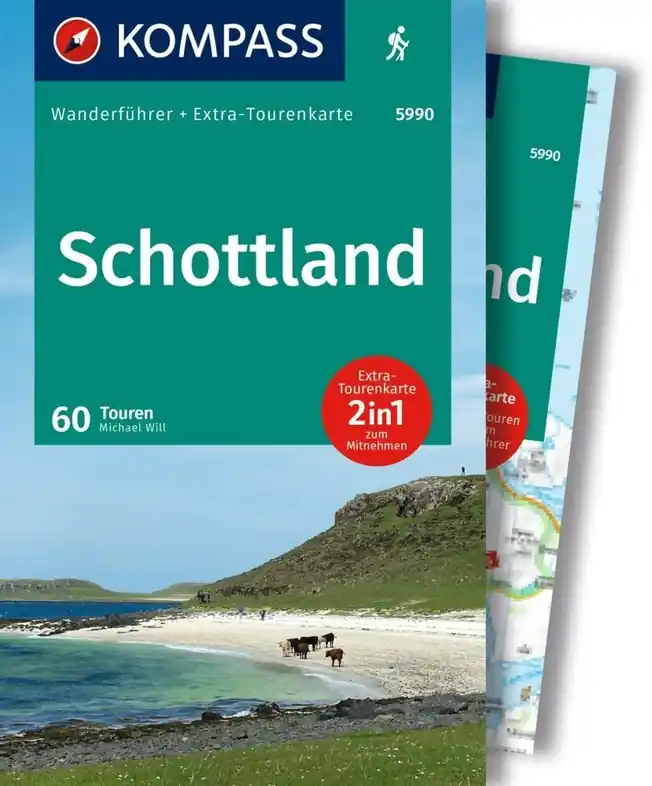 Aanbieding Wandelgids 5990 Kompass Wanderführer Schottland - an den Küsten und in den Highlands - Schotland | Kompass (9783991542148)