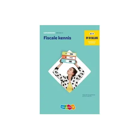 BV in balans : Fiscale kennis : Leerwerkboek Dagaanbieding