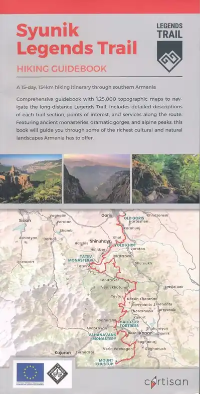 Wandelgids Syunik Legends Armenia - Trail Hiking Guidebook | Cartisan (9789939919829) Laatste Versie
