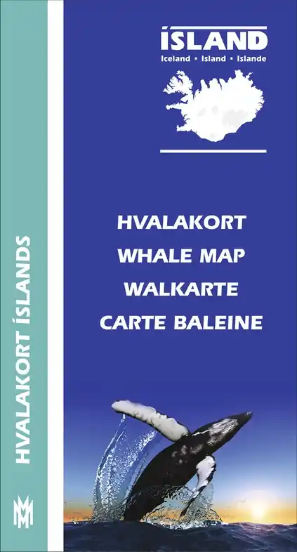Natuurgids Hvalakort Walviskaart Ijsland | Mal og Menning (9789979336433) Snelle Levering