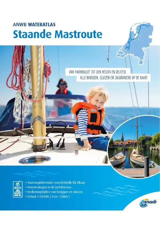 Betrouwbaar Vaargids - Waterkaart Staande Mastroute | ANWB Media (9789018044930)