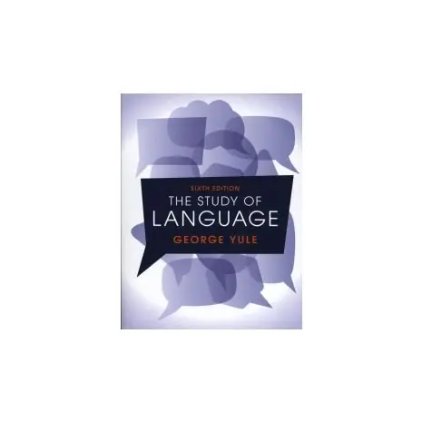 Beperkte Voorraad The study of language