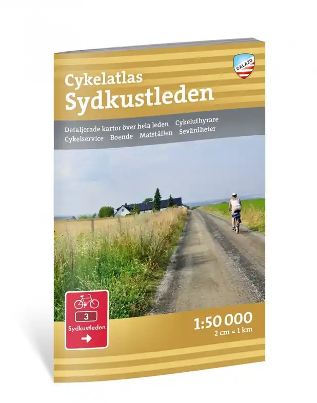 Favoriet Fietsatlas Cykelatlas Sydkustleden | Zweden | Calazo (9789189541733)