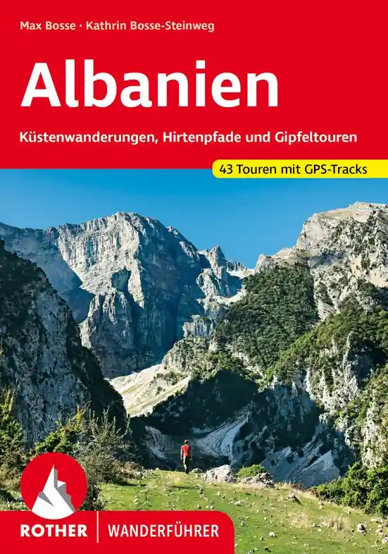 Dagaanbieding Wandelgids Albanien - Albanië | Rother Bergverlag (9783763345304)