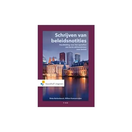 Schrijven van beleidsnotities Korting