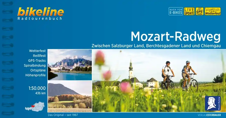 Gecertificeerd Fietsgids Bikeline Mozart Radweg | Esterbauer (9783711100665)