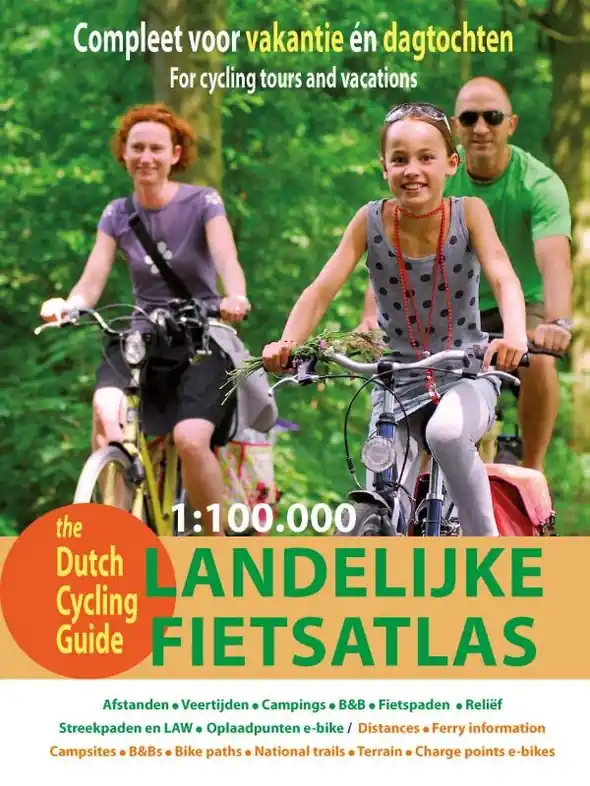 Fietsatlas - Fietsgids - Fietskaart De Landelijke Fietsatlas Nederland - The Dutch Cycling Guide | Buijten & Schipperheijn (9789463692250) Flitsaanbieding