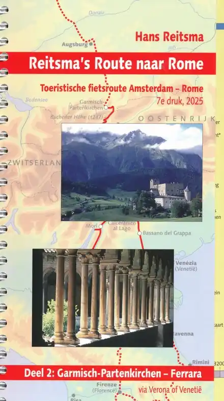 Voordeelprijs Fietsgids Reitsma's Route naar Rome - deel 2 Garmisch-Partenkirchen - Ferrara | Pirola (9789083407692)