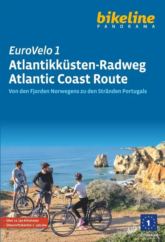 Fietsgids Panorama Überschtswerke Eurovelo 1 Atlantikküsten-Radweg | Atlantic Coast Route | Esterbauer (9783711102171) Koopje
