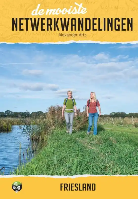Populair Wandelgids de mooiste netwerkwandelingen Friesland | Uitgeverij Elmar (9789038929224)