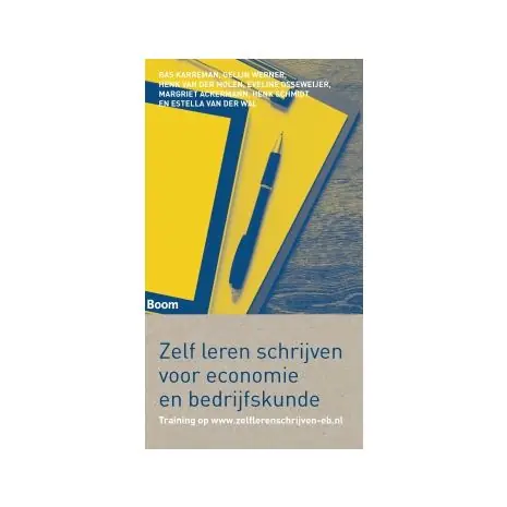 Aanbieding Zelf leren schrijven voor economie en bedrijfskunde