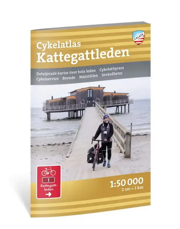 Bestseller Fietsgids - Fietsatlas Cykelatlas Kattegattleden 1:50.000 | Zweden | Calazo (9789189541719)