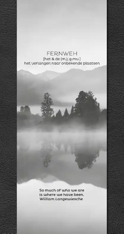 Bestel Nu Reisdagboek Fernweh Travel Notebook Black | Uitgeverij Mus (9789045325071)