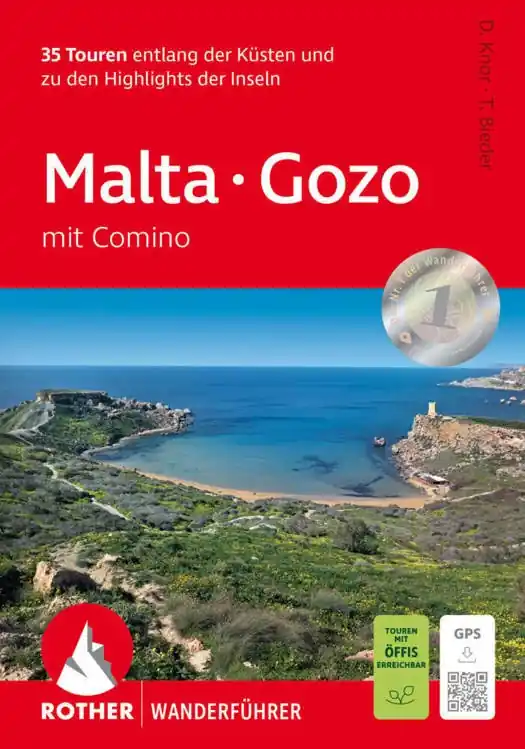 Wandelgids Malta - Gozo mit Comino | Rother Bergverlag (9783763348657) Direct Verzonden