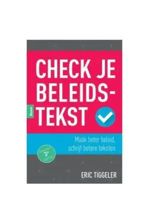 Actieprijs Check je beleidstekst 3e dr
