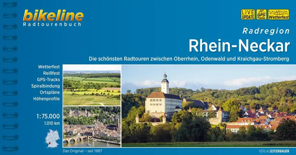 Aanbieding Fietsgids Bikeline Rhein-Neckar radregion | Esterbauer (9783711101099)