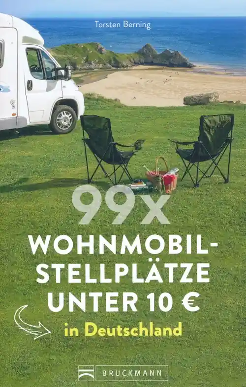 Beperkte Voorraad Campergids 99 x Wohnmobilstellplätze unter 10 EUR in Deutschland | Bruckmann Verlag (9783734313066)