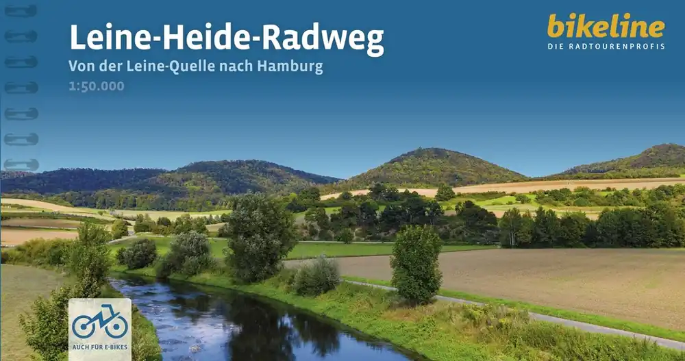 Korting Fietsgids Bikeline Leine - Heide - Radweg Leine-Quelle nach Hamburg | Esterbauer (9783711102614)