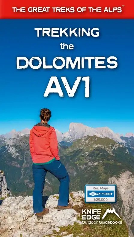 Wandelgids Trekking the Dolomites Av1 | Knife Edge Outdoor (9781912933082) Voordeelprijs
