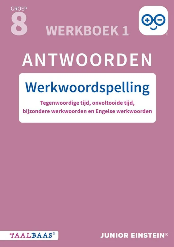 Lage Kosten Werkwoordspelling groep 8 antwoordenboek 1 / Druk 1
