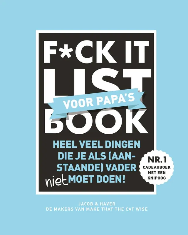 Nieuw F*ck it list Book voor papa's / Druk 1