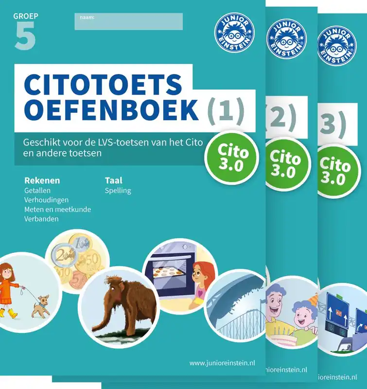 Dagaanbieding Citotoets Oefenboeken deel 1, 2 en 3 groep 5 / Druk 1