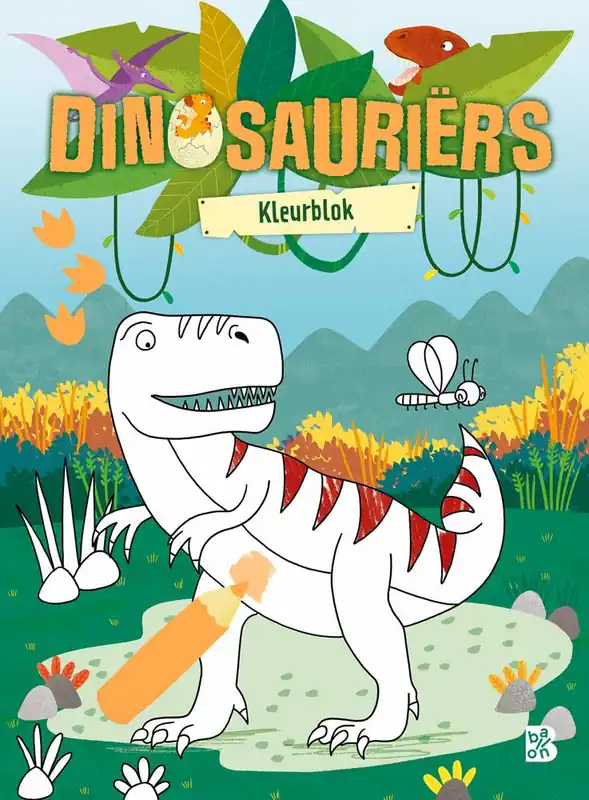 Dinosauriërs kleurblok / Druk 1 Gratis Verzending