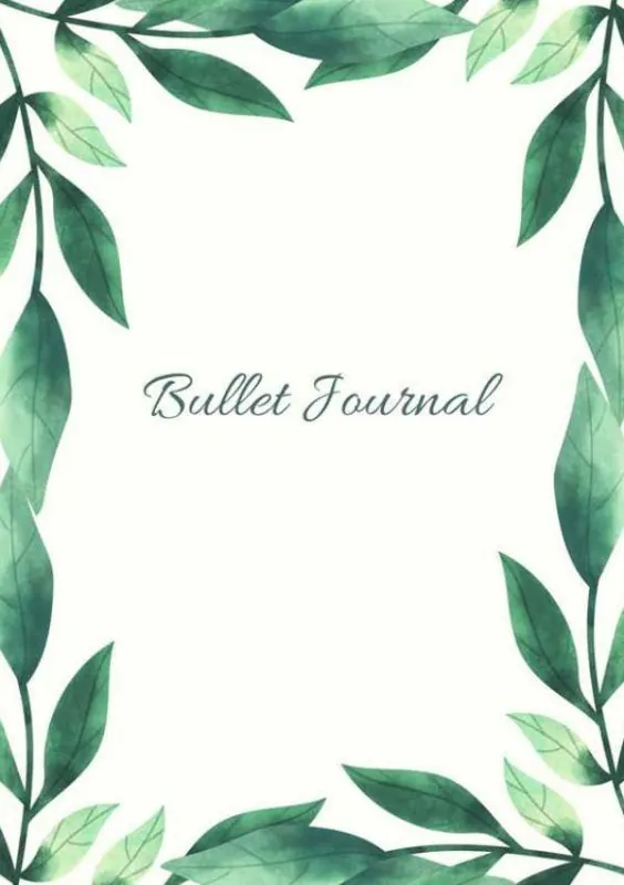 Mijn Bullet Journal |A5 Notebook Botanisch Leaves Bladeren De natuur | Notitieboek Met Dotted Papier Met 120 Pagina's | Prachtig Schrijven / Druk 1 Actieprijs