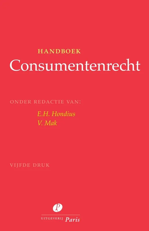 Handboek Consumentenrecht / Druk 5 Uitverkoop
