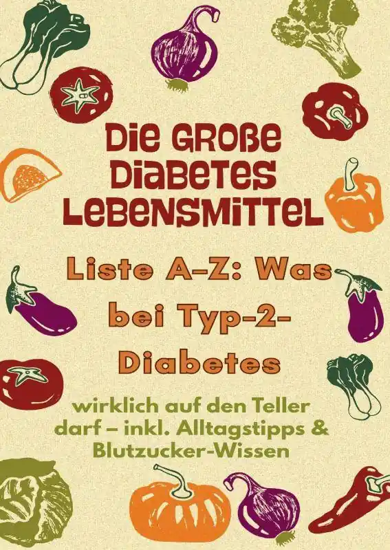 Die große Diabetes Lebensmittel -Liste A–Z: Was bei Typ-2-Diabetes wirklich auf den Teller darf / 1 Edition Gratis Retour