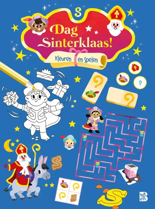 Dag Sinterklaas! Kleuren en spelen / Druk 1 Betaalbaar