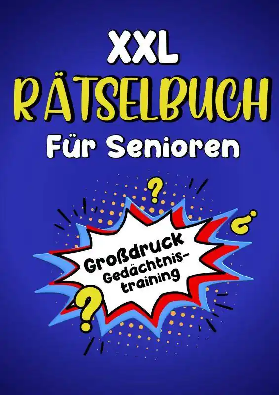 Fabrieksprijs XXL Rätselbuch für Senioren - Großdruck Gedächtnistraining / 1 Edition