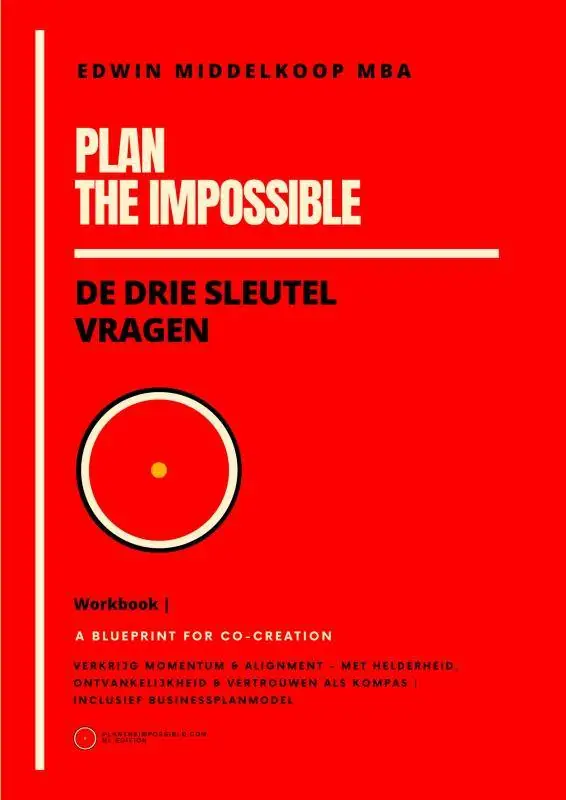 Plan the Impossible Workbook / Druk 1 Nu Kopen