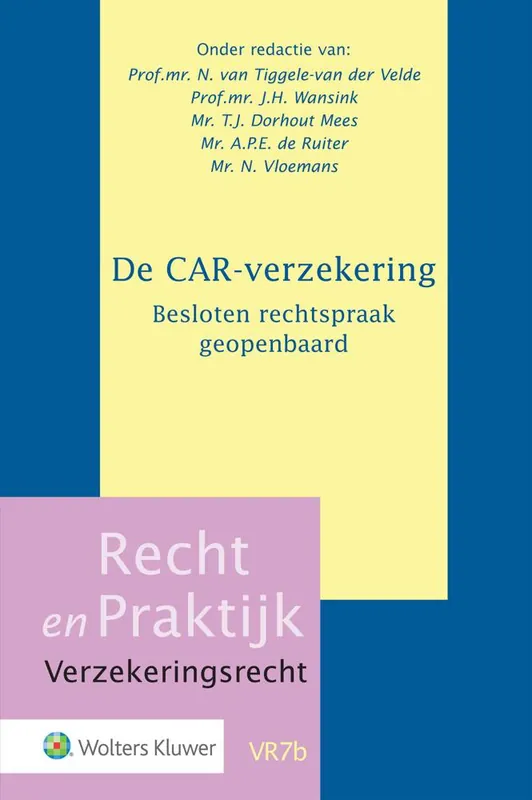 De CAR-verzekering / Druk 1 Merkproduct