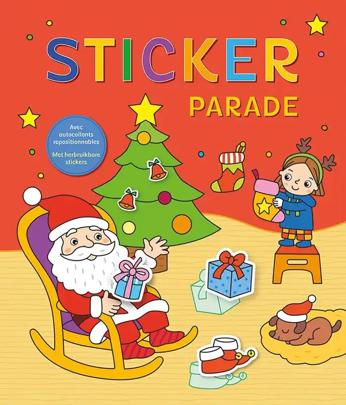 Populair Kerstman Sticker Parade / Le père Noël Sticker Parade / Druk 1
