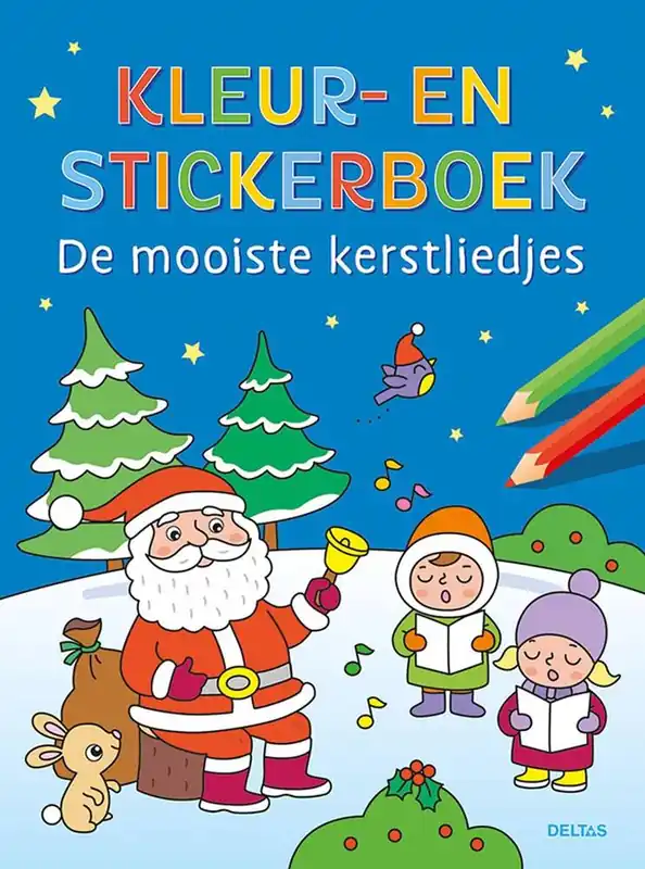 Kleur- en stickerboek Kerstliedjes / Druk 1 Seizoensaanbieding