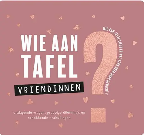 Wie aan tafel? Vriendinnen / Druk 1 Direct Verzonden