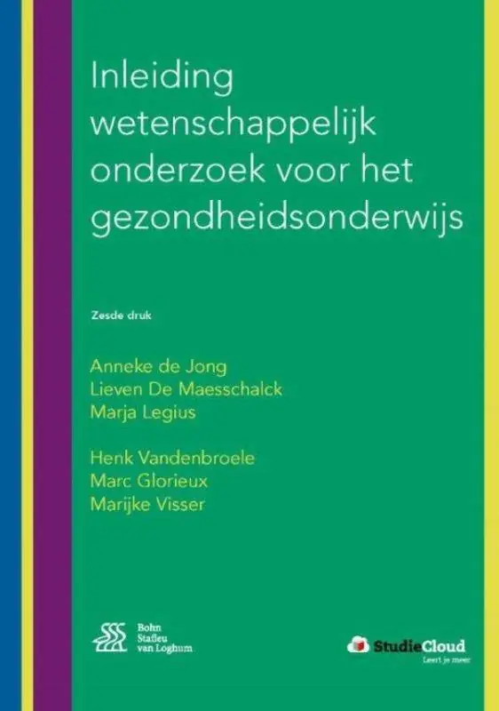 Uitverkoop Inleiding wetenschappelijk onderzoek voor het gezondheidsonderwijs / Druk 6