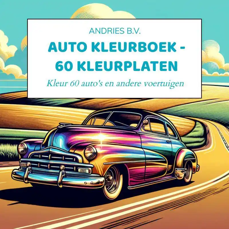 Voordeelprijs Auto Kleurboek - 60 Kleurplaten / Druk 1