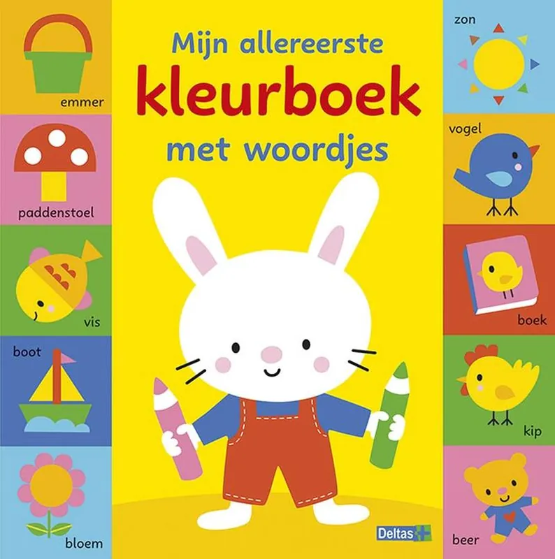 Mijn allereerste kleurboek met woordjes / Druk 1 Op = Op