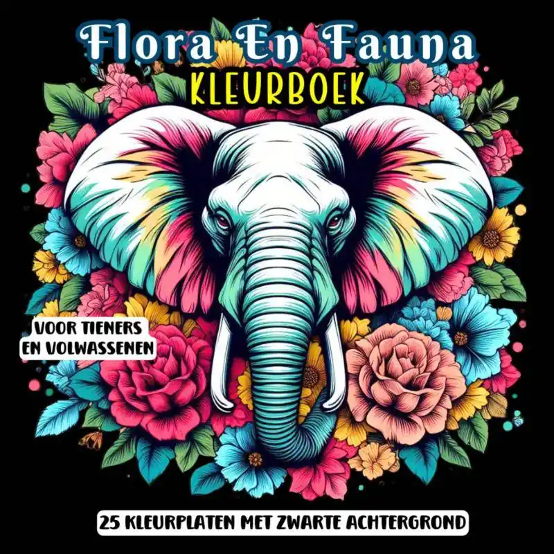 Superprijs Kleurboek voor Tieners en Volwassenen - Flora en Fauna / Druk 1