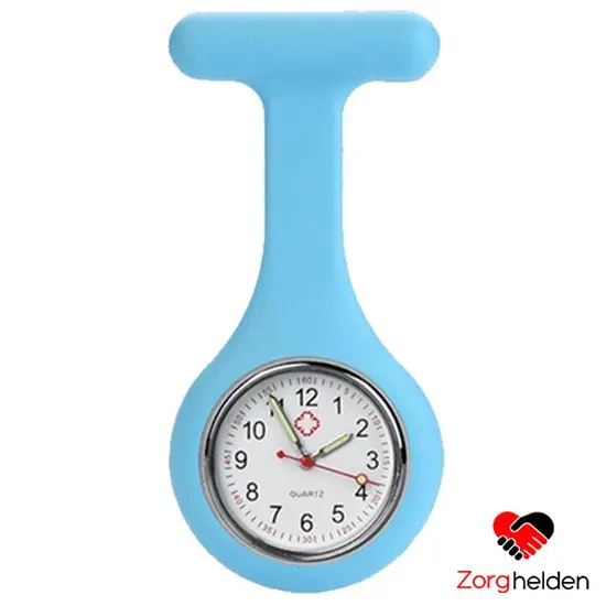 Zusterhorloge (Verpleegkundige horloge) Blauw Speciale Aanbieding