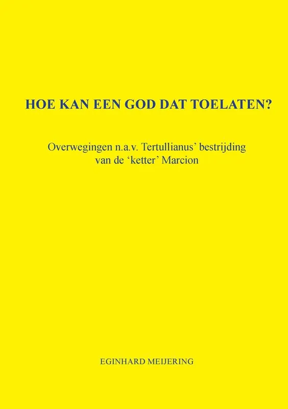 Koopje Hoe kan een God dat toelaten? / Druk 1